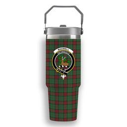 ScotsTee Shop Scottish Maxwell Hunting Modern Crest Tartan Flip Straw Tumbler 20oz 30oz
