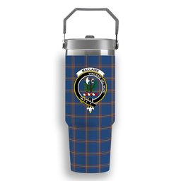 ScotsTee Shop Scottish MacLaine of Loch Buie Hunting Ancient Crest Tartan Flip Straw Tumbler 20oz 30oz