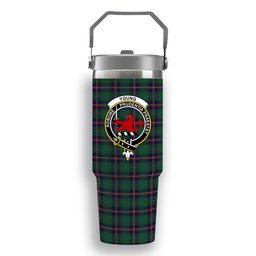 ScotsTee Shop Scottish Young Crest Tartan Flip Straw Tumbler 20oz 30oz
