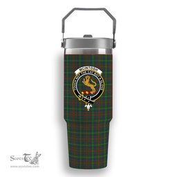 ScotsTee Shop Scottish McIntosh Hunting Crest Tartan Flip Straw Tumbler 20oz 30oz