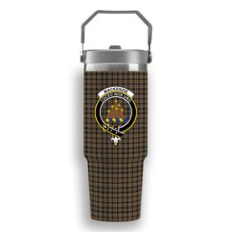 ScotsTee Shop Scottish MacKenzie Hunting Crest Tartan Flip Straw Tumbler 20oz 30oz