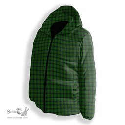 ScotsTee Shop Scottish Arthur Highland Society Premium Tartan Down Jacket Winter White Duck Down Plaid