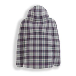 ScotsTee Shop Scottish Alexander of Menstry Dress Ancient Premium Tartan Down Jacket Winter White Duck Down Plaid