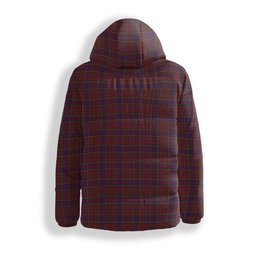 ScotsTee Shop Scottish Anderson of Kinnedear Red Premium Tartan Down Jacket Winter White Duck Down Plaid