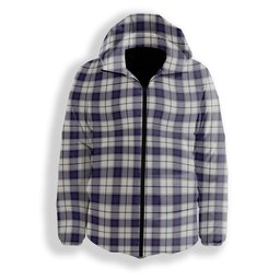 ScotsTee Shop Scottish Alexander of Menstry Dress Modern Premium Tartan Down Jacket Winter White Duck Down Plaid