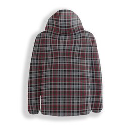 ScotsTee Shop Scottish Borthwick Dress Modern Premium Tartan Down Jacket Winter White Duck Down Plaid