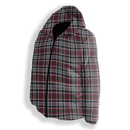 ScotsTee Shop Scottish Borthwick Dress Modern Premium Tartan Down Jacket Winter White Duck Down Plaid