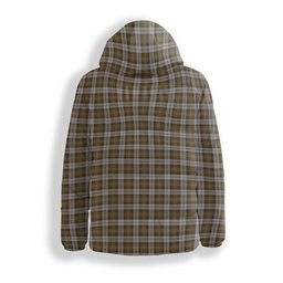 ScotsTee Shop Scottish Baillie Dress Premium Tartan Down Jacket Winter White Duck Down Plaid