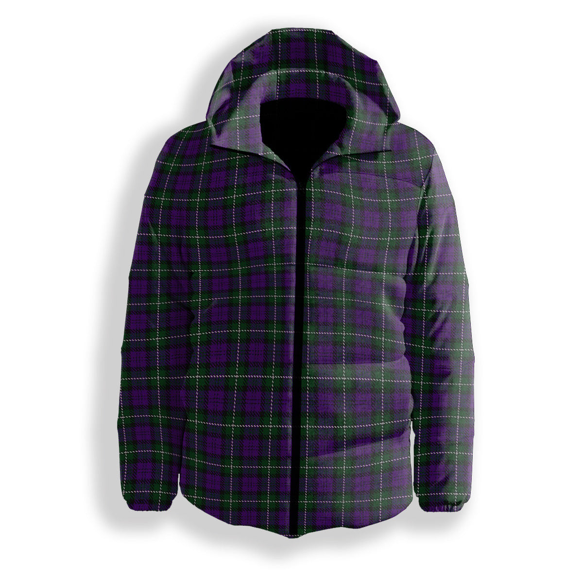 ScotsTee Shop Scottish Baillie Highland Society Premium Tartan Down Jacket Winter White Duck Down Plaid