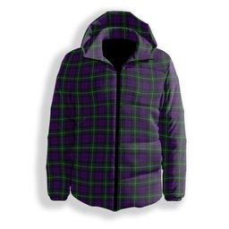 ScotsTee Shop Scottish Baillie Highland Society Premium Tartan Down Jacket Winter White Duck Down Plaid