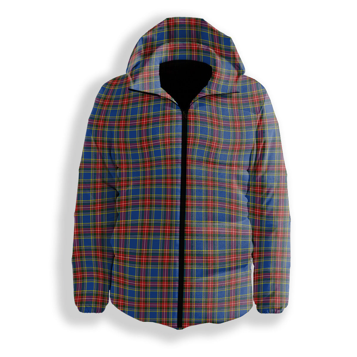 ScotsTee Shop Scottish Bethune Premium Tartan Down Jacket Winter White Duck Down Plaid