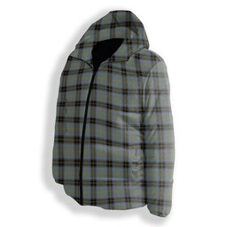 ScotsTee Shop Scottish Bell of the Borders Premium Tartan Down Jacket Winter White Duck Down Plaid