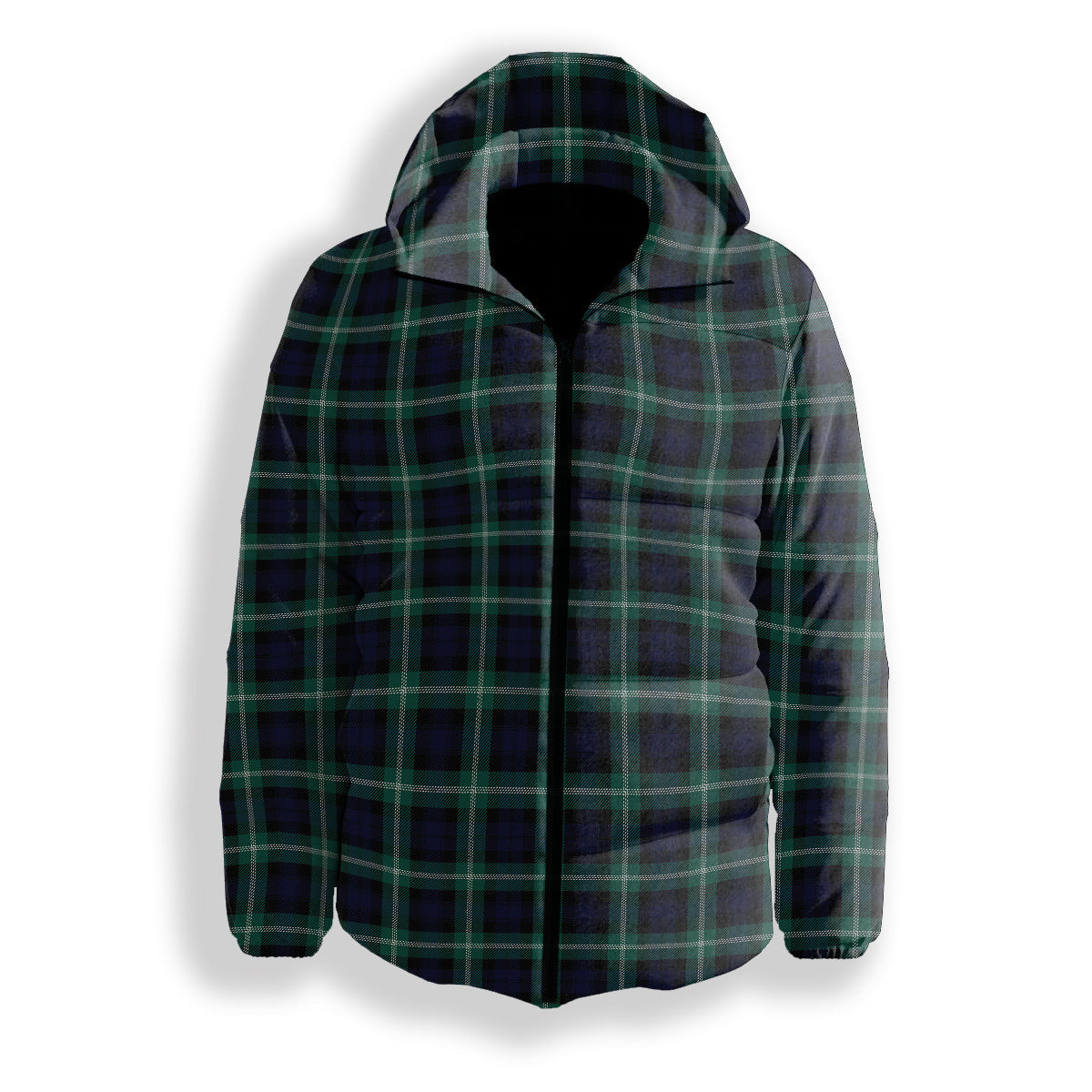 ScotsTee Shop Scottish Baillie of Polkemmet Modern Premium Tartan Down Jacket Winter White Duck Down Plaid