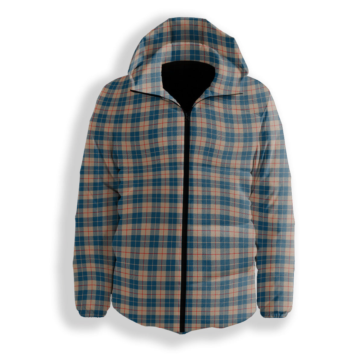ScotsTee Shop Scottish Barclay Hunting #2 Modern Clan Premium Tartan Down Jacket Winter White Duck Down Plaid