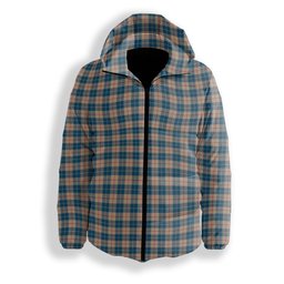 ScotsTee Shop Scottish Barclay Hunting #2 Modern Clan Premium Tartan Down Jacket Winter White Duck Down Plaid
