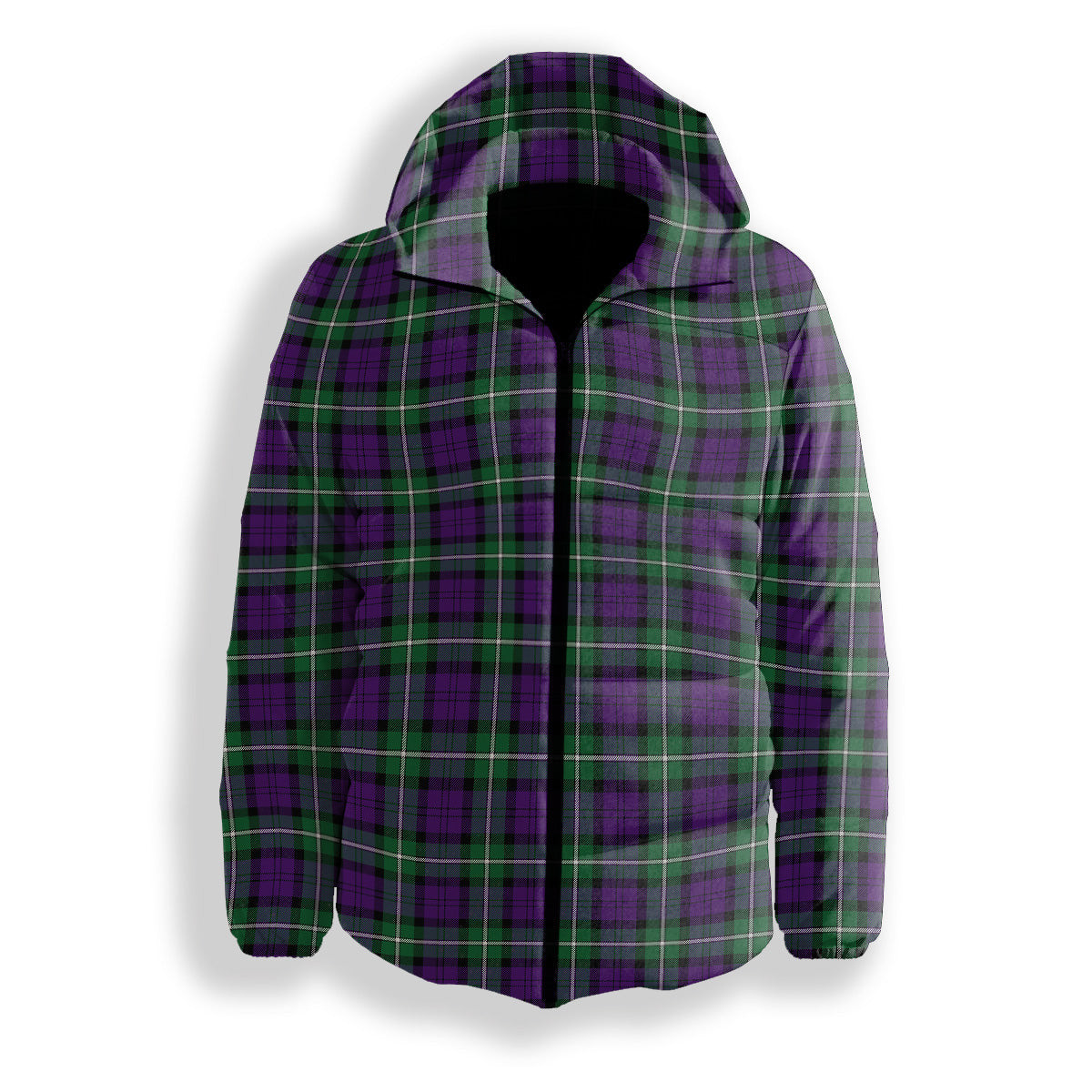 ScotsTee Shop Scottish Baillie Highland Society Ancient Premium Tartan Down Jacket Winter White Duck Down Plaid