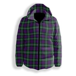 ScotsTee Shop Scottish Baillie Highland Society Ancient Premium Tartan Down Jacket Winter White Duck Down Plaid