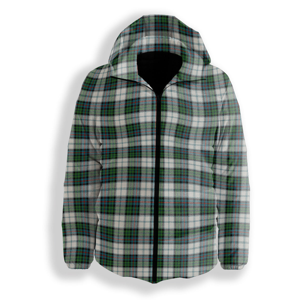 ScotsTee Shop Scottish Campbell of Cawdor Dress Ancient Premium Tartan Down Jacket Winter White Duck Down Plaid