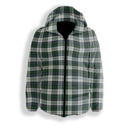 ScotsTee Shop Scottish Campbell of Cawdor Dress Ancient Premium Tartan Down Jacket Winter White Duck Down Plaid