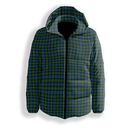 ScotsTee Shop Scottish Campbell of Argyll Ancient Premium Tartan Down Jacket Winter White Duck Down Plaid