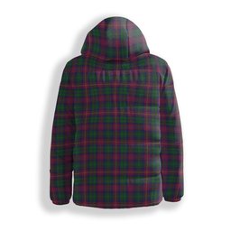 ScotsTee Shop Scottish Cairns of Finavon Premium Tartan Down Jacket Winter White Duck Down Plaid