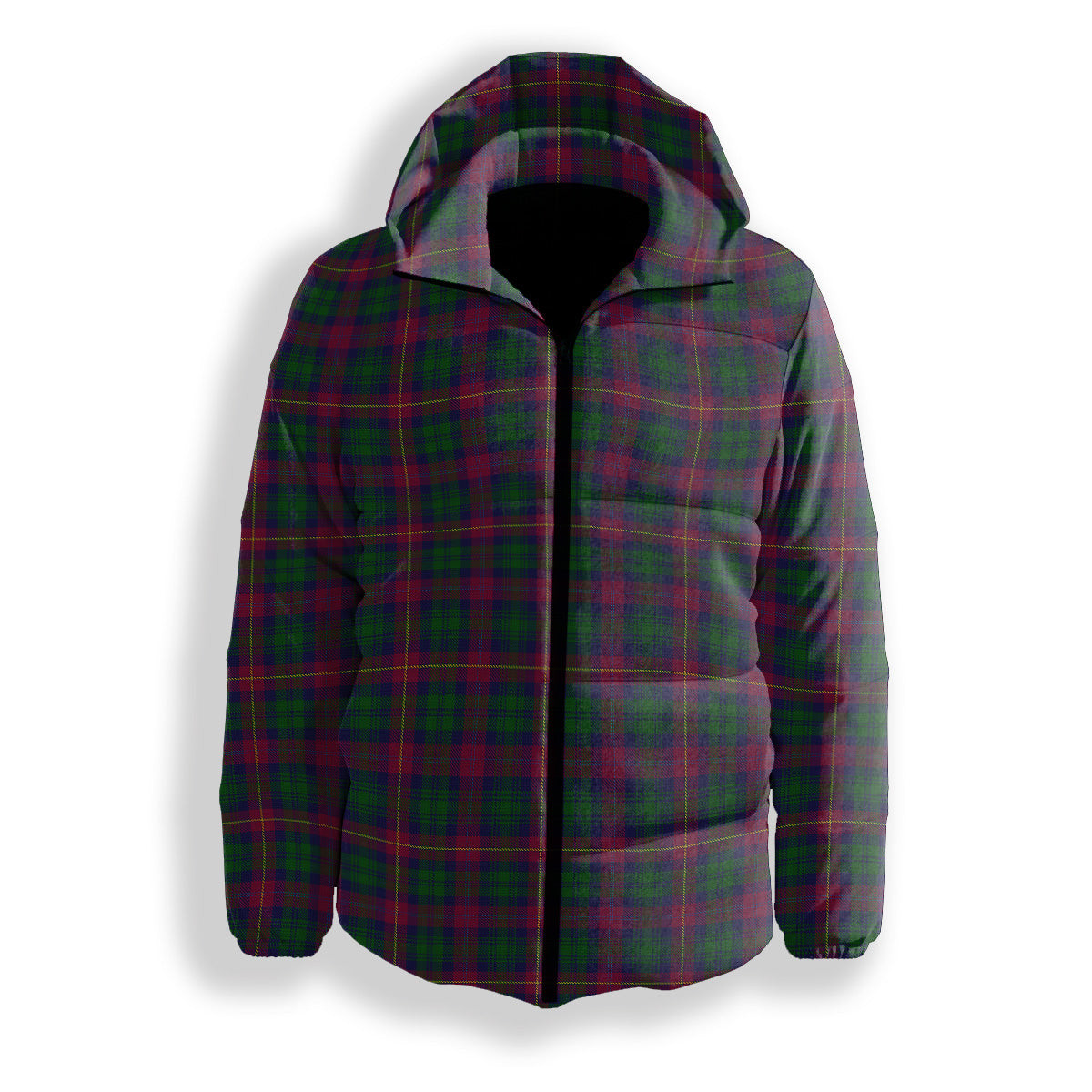 ScotsTee Shop Scottish Cairns of Finavon Premium Tartan Down Jacket Winter White Duck Down Plaid