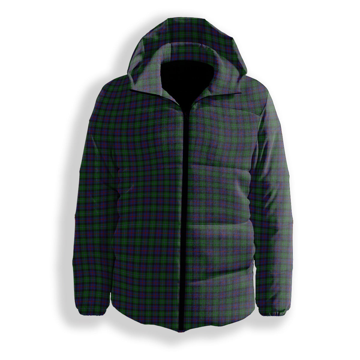 ScotsTee Shop Scottish Campbell of Cawdor Premium Tartan Down Jacket Winter White Duck Down Plaid