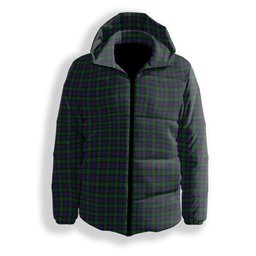 ScotsTee Shop Scottish Campbell of Cawdor Premium Tartan Down Jacket Winter White Duck Down Plaid