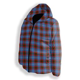 ScotsTee Shop Scottish Congilton Premium Tartan Down Jacket Winter White Duck Down Plaid