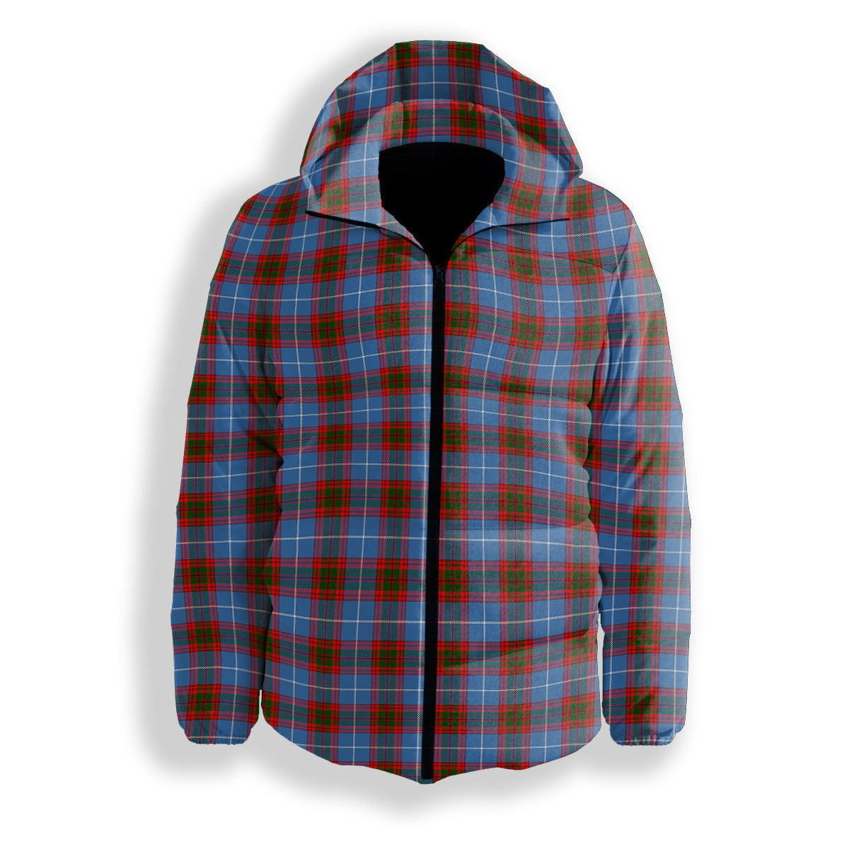 ScotsTee Shop Scottish Congilton Premium Tartan Down Jacket Winter White Duck Down Plaid
