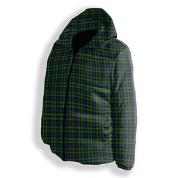 ScotsTee Shop Scottish Campbell of Breadalbane Premium Tartan Down Jacket Winter White Duck Down Plaid