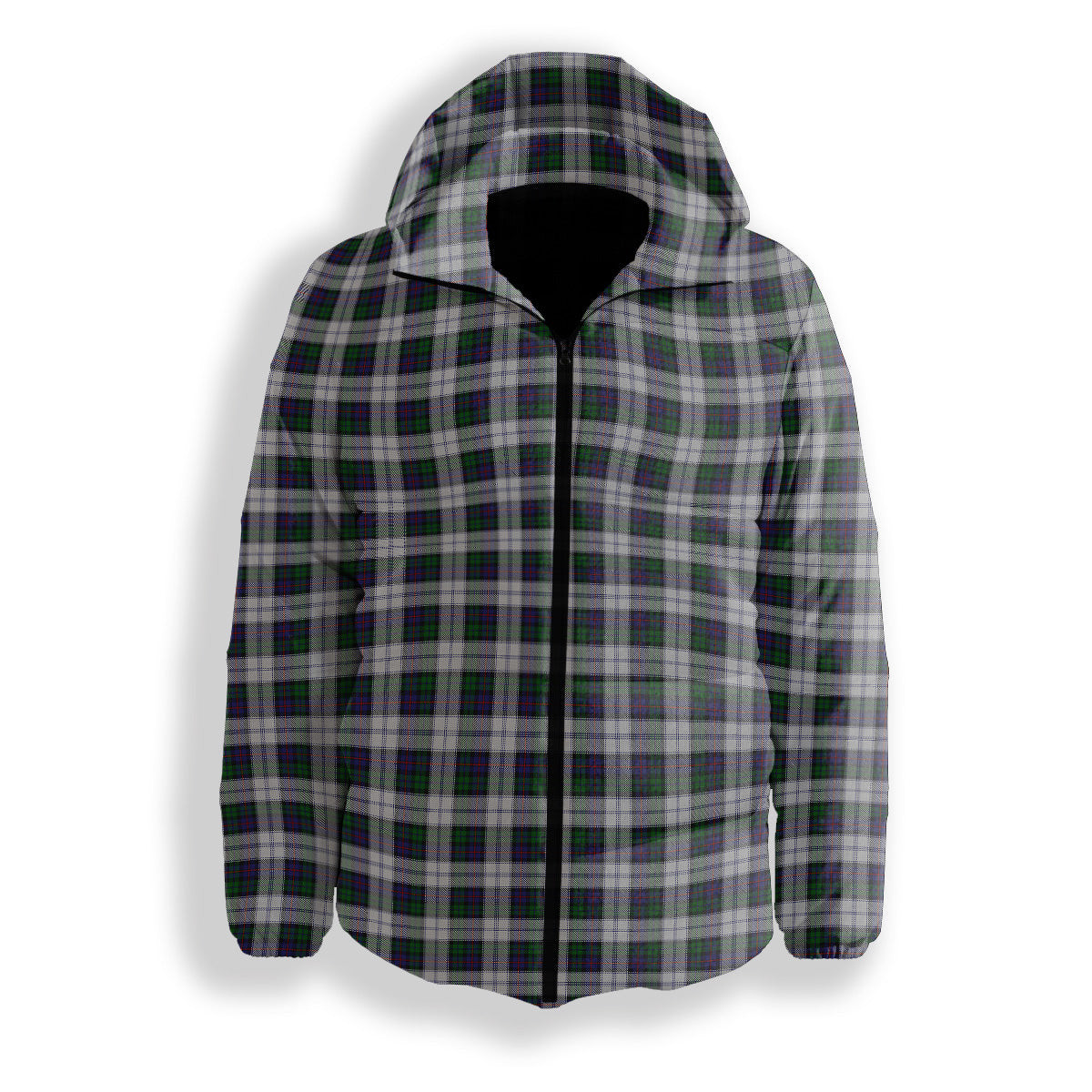 ScotsTee Shop Scottish Campbell of Cawdor Dress Premium Tartan Down Jacket Winter White Duck Down Plaid