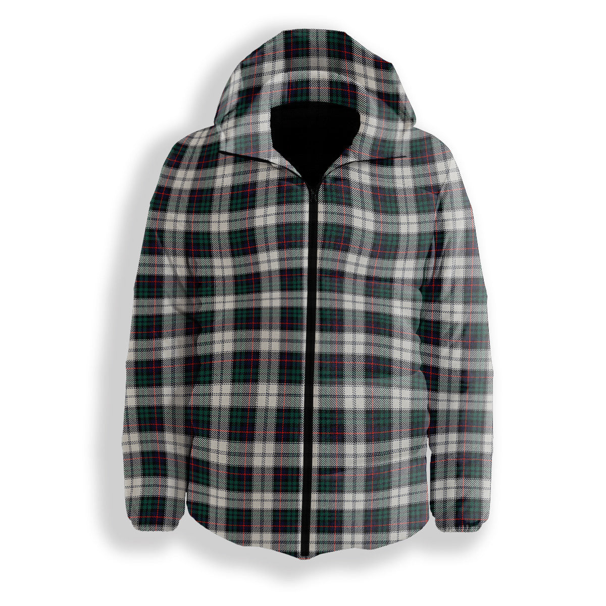 ScotsTee Shop Scottish Campbell of Cawdor Dress Modern Premium Tartan Down Jacket Winter White Duck Down Plaid