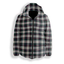 ScotsTee Shop Scottish Campbell of Cawdor Dress Modern Premium Tartan Down Jacket Winter White Duck Down Plaid