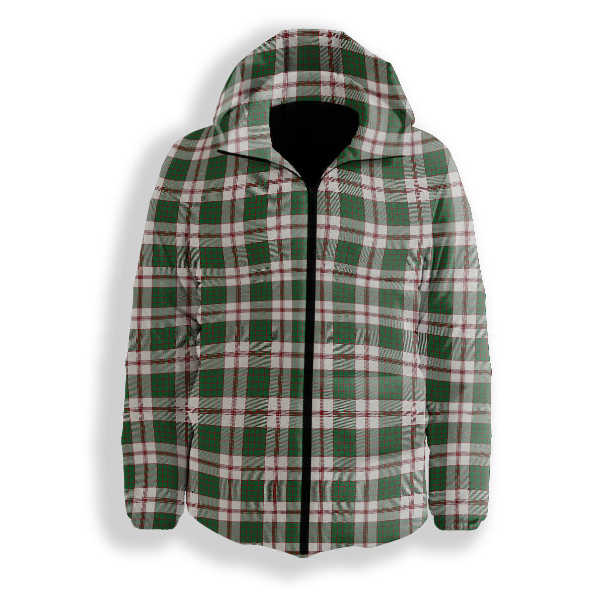 ScotsTee Shop Scottish Crawford Arisaid Dance Ancient Premium Tartan Down Jacket Winter White Duck Down Plaid