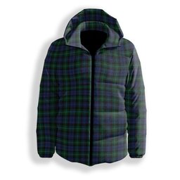 ScotsTee Shop Scottish Cheape of Torosay Premium Tartan Down Jacket Winter White Duck Down Plaid