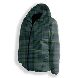 ScotsTee Shop Scottish Campbell of Argyll 1815 Ancient Premium Tartan Down Jacket Winter White Duck Down Plaid