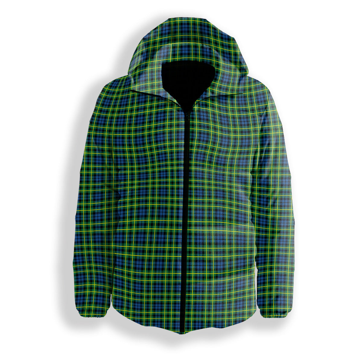 ScotsTee Shop Scottish Campbell of Breadalbane Ancient Premium Tartan Down Jacket Winter White Duck Down Plaid