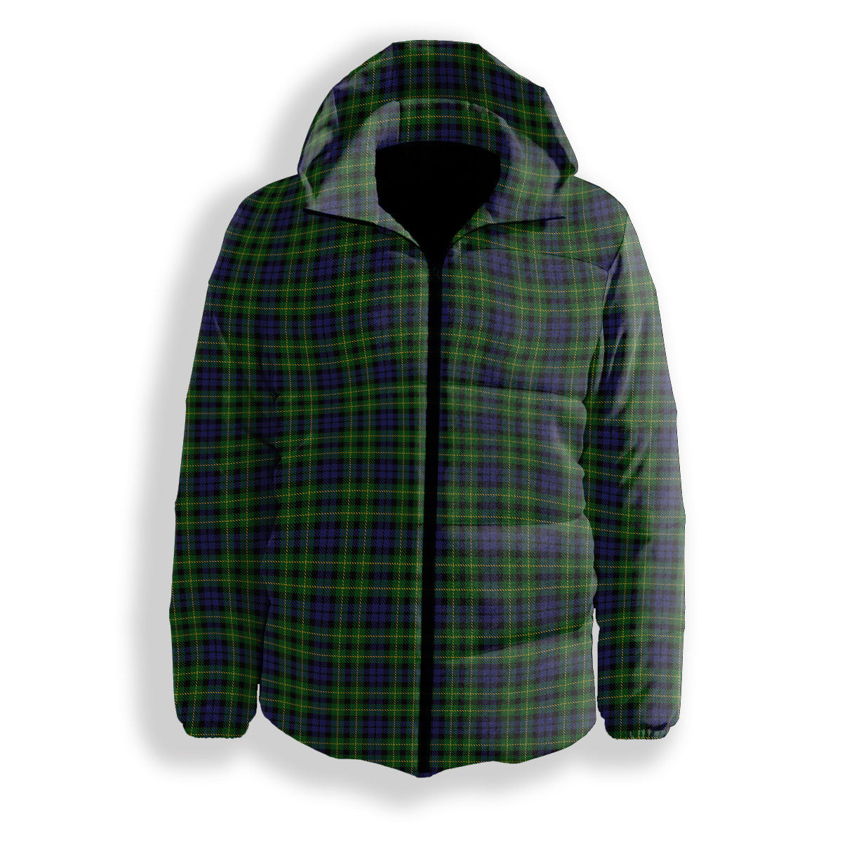 ScotsTee Shop Scottish Campbell of Breadalbane 2 Premium Tartan Down Jacket Winter White Duck Down Plaid