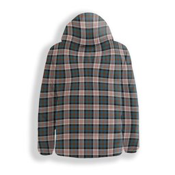 ScotsTee Shop Scottish Cameron of Erracht Dress Ancient Premium Tartan Down Jacket Winter White Duck Down Plaid