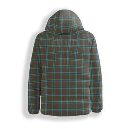 ScotsTee Shop Scottish Currie of Arran Modern Clan Premium Tartan Down Jacket Winter White Duck Down Plaid