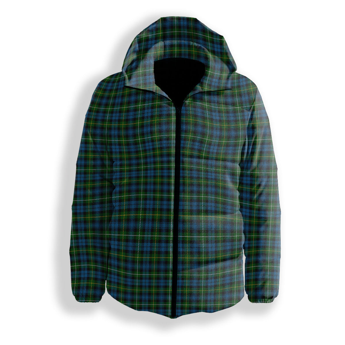 ScotsTee Shop Scottish Campbell of Argyll no guards Premium Tartan Down Jacket Winter White Duck Down Plaid