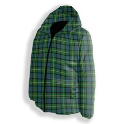 ScotsTee Shop Scottish Davidson of Tulloch Ancient Premium Tartan Down Jacket Winter White Duck Down Plaid