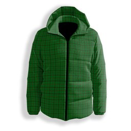 ScotsTee Shop Scottish Don (Tribe-of-Mar) Premium Tartan Down Jacket Winter White Duck Down Plaid