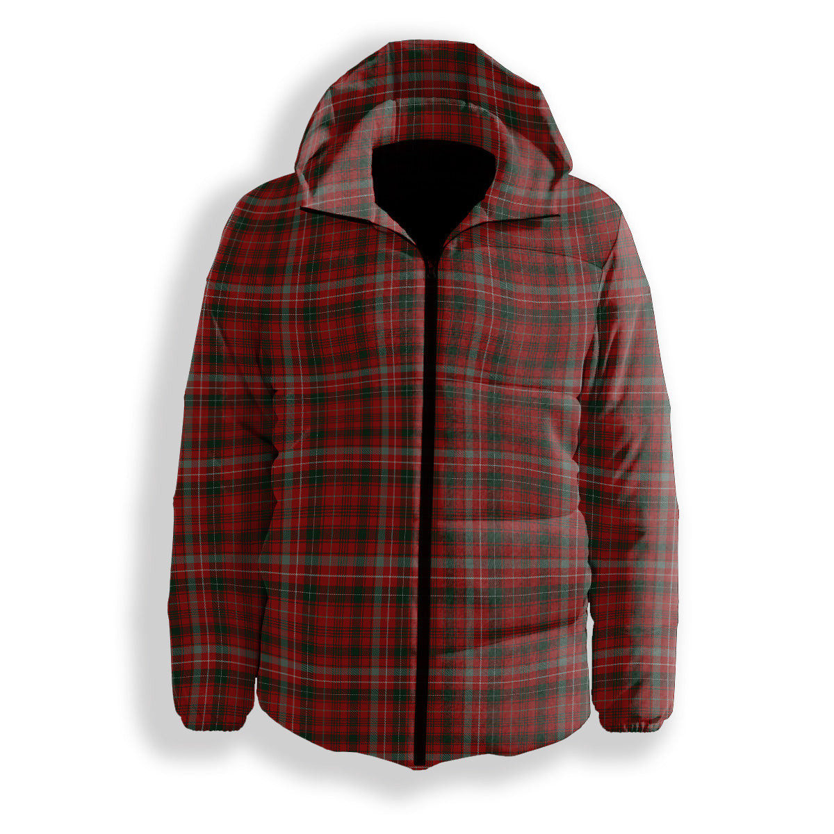 ScotsTee Shop Scottish Donald of Staffa_s Sett Premium Tartan Down Jacket Winter White Duck Down Plaid
