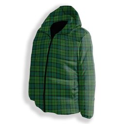 ScotsTee Shop Scottish Dunbar Hunting Modern Premium Tartan Down Jacket Winter White Duck Down Plaid