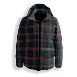 ScotsTee Shop Scottish Fletcher of Dunans Modern Premium Tartan Down Jacket Winter White Duck Down Plaid