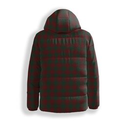 ScotsTee Shop Scottish Donachie of Brockloch Premium Tartan Down Jacket Winter White Duck Down Plaid