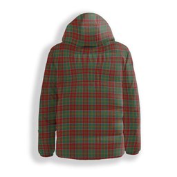 ScotsTee Shop Scottish Donald of Kingsburgh Premium Tartan Down Jacket Winter White Duck Down Plaid
