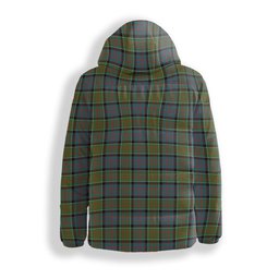 ScotsTee Shop Scottish Donald of Clan Ranald Ancient Premium Tartan Down Jacket Winter White Duck Down Plaid